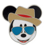 Disney Parks Mickey Fedora and Sunglasses Pin New with Card