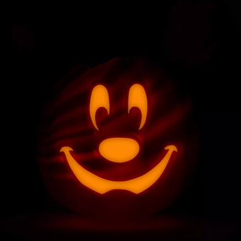 Disney Parks Halloween Large Mickey Pumpkin Light Up New with Tag
