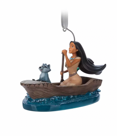 Disney Sketchbook Pocahontas and Meeko Fairytale Christmas Ornament New with Tag