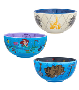 Disney Parks Magic Kingdom Attractions Mini Bowl Set of 3 New