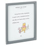 Hallmark Disney Winnie the Pooh and Piglet Friendship Framed Art Quote Sign New