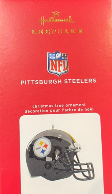 Hallmark 2022 Pittsburgh Steelers Helmet Christmas Ornament New With Box