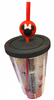 Disney Springs M&M's World Icon Black Minnie Mouse Straw Tumbler New with Tag