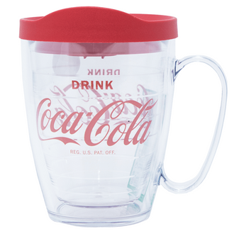 Authentic Coca-Cola Tervis Tumbler Mug with Lid 16oz New