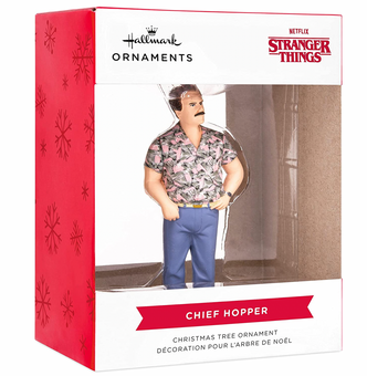 Hallmark Netflix Stranger Things Chief Hopper Hawaiian Shirt Christmas Ornament