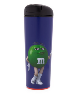 M&M's World Green Character Neverfall Purple Tumbler 16 oz New