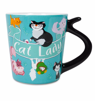 Disney Cats Cat Lady 14oz Ceramic Coffee Mug New