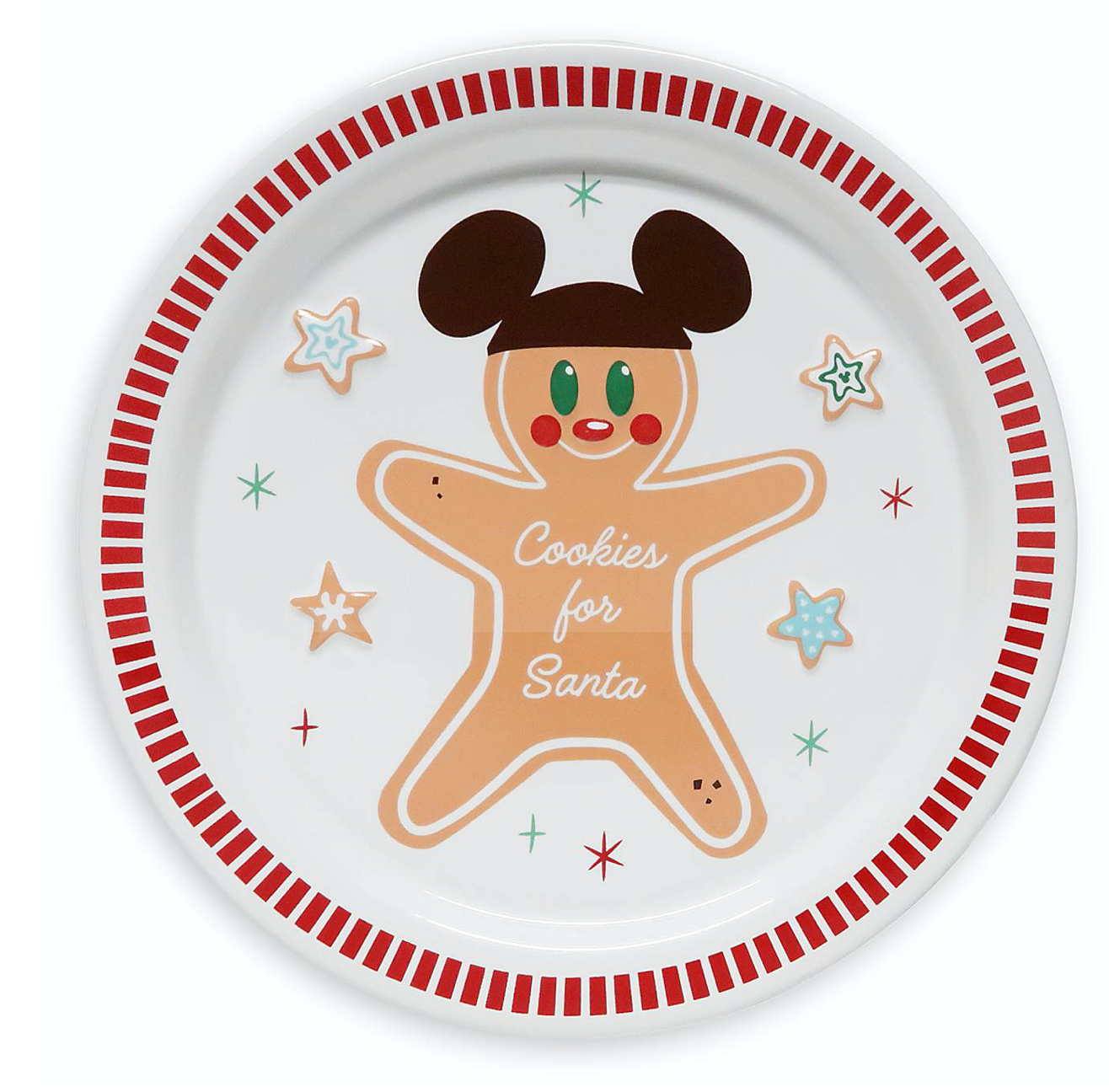 Disney Christmas Holiday Mickey Milk and Cookies for Santa Set New with Box