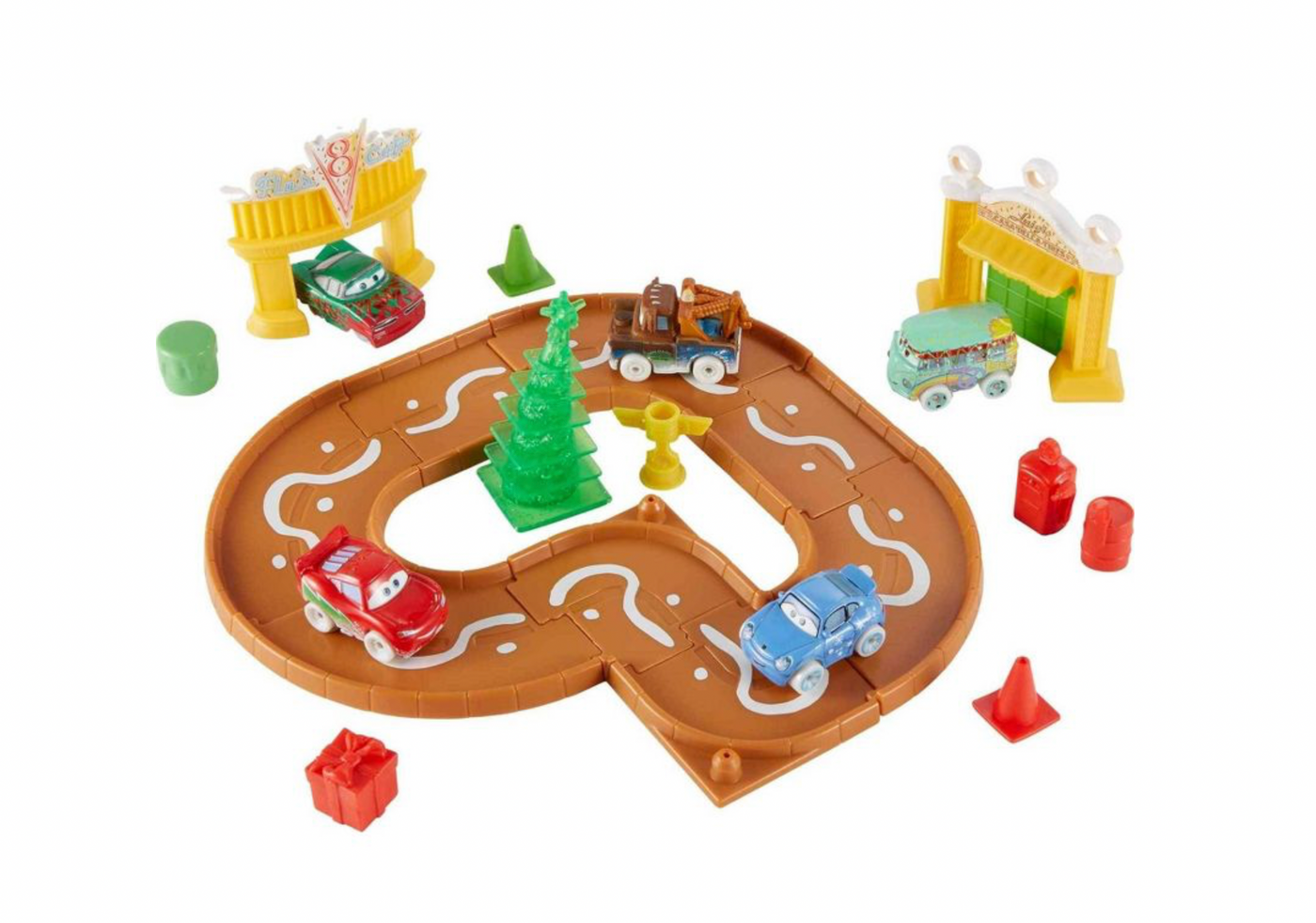 Disney Cars Pixar Mini Racers Advent Calendar Track Set McQueen Mater Mack 2022