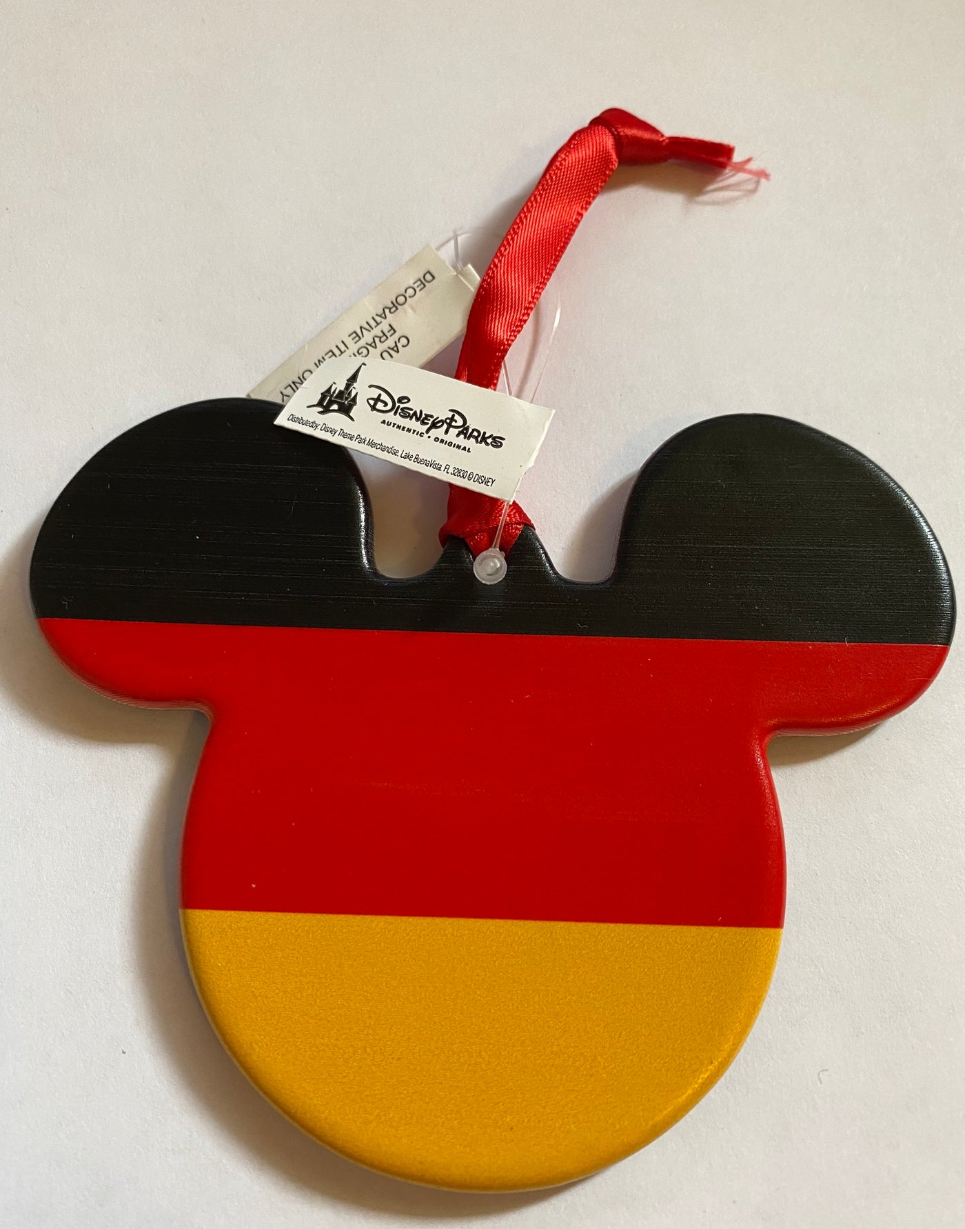 Disney Parks Epcot Mickey Icon Germany Disc Christmas Ornament New With Tags