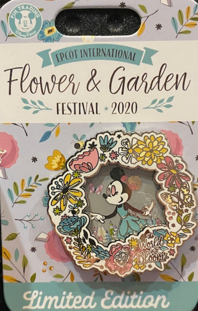 Disney Flower Garden 2020 Minnie the World in Bloom Pin Limited New with Card