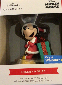 Hallmark 2021 Mickey Mouse Present Walmart Exclusive Christmas Ornament New Box