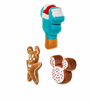 Disney Mickey Gingerbread Cookie Ice Cream Bar Holiday Dog Toy Set 3-Pc. New