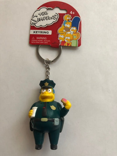 Universal Studios The Simpsons Policeman PVC Figural Keychain New with Tag