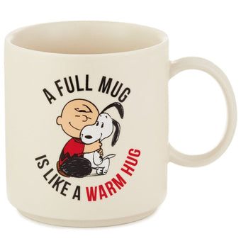 Hallmark Peanuts Warm Hug Charlie Brown and Snoopy Mug New