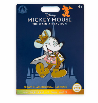 Disney 50th Mickey 6 of 12 Prince Charming Regal Carrousel Pin New with Card