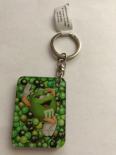 M&M's World Green Characters Keychain New with Tag