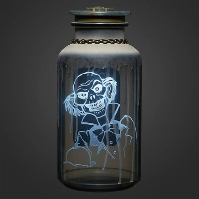 Disney 50th Haunted Mansion Host A Ghost Bottle Ezra Beane Skeleton New With Box