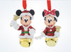 Disney Parks Mickey and Minnie Christmas Jingle Bells Ornament New With Tags