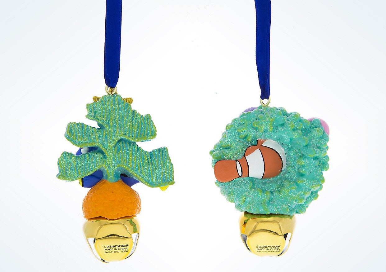 Disney Parks Dory And Nemo Christmas Jingle Bells Ornament New With Tags