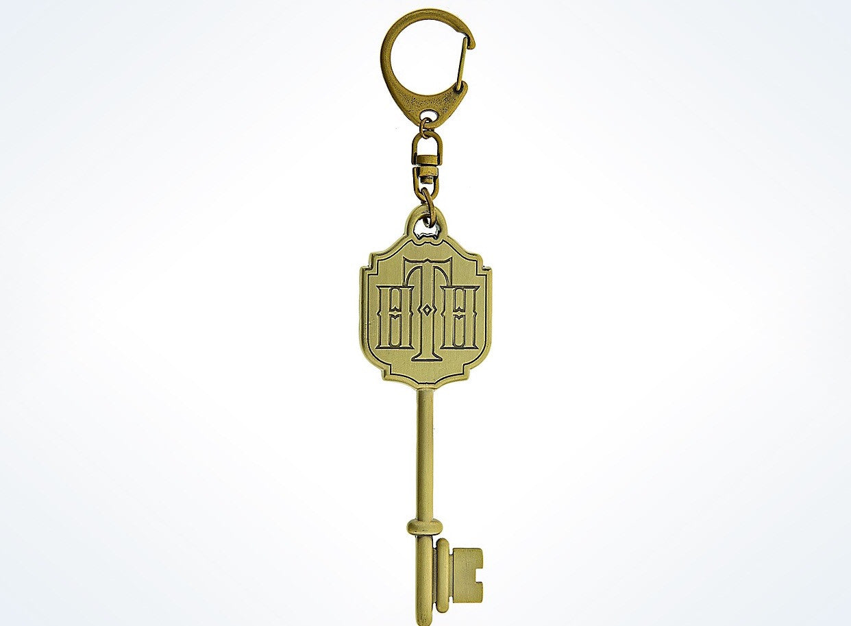 Disney Parks Hollywood Tower Hotel Logo Key Keychain New with Tags