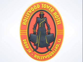 Disney Parks Hollywood Tower Hotel Logo Magnet New
