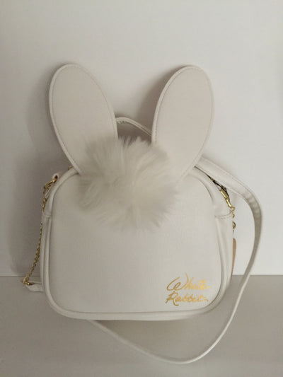 Disney Parks Alice in Wonderland White Rabbit Crossbody Bag New with Tags