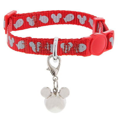 Disney ParksTails Mickey Cat Collar Red One Size New with Tags