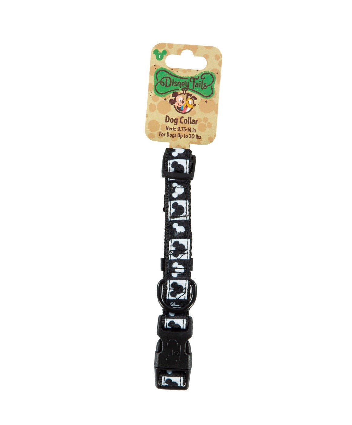 Disney ParksTails Mickey Checkered Dog Collar Small New with Tags