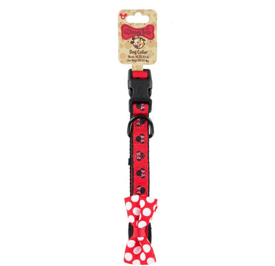 Disney ParksTails Minnie Dot Bow Dog Collar Medium New with Tags