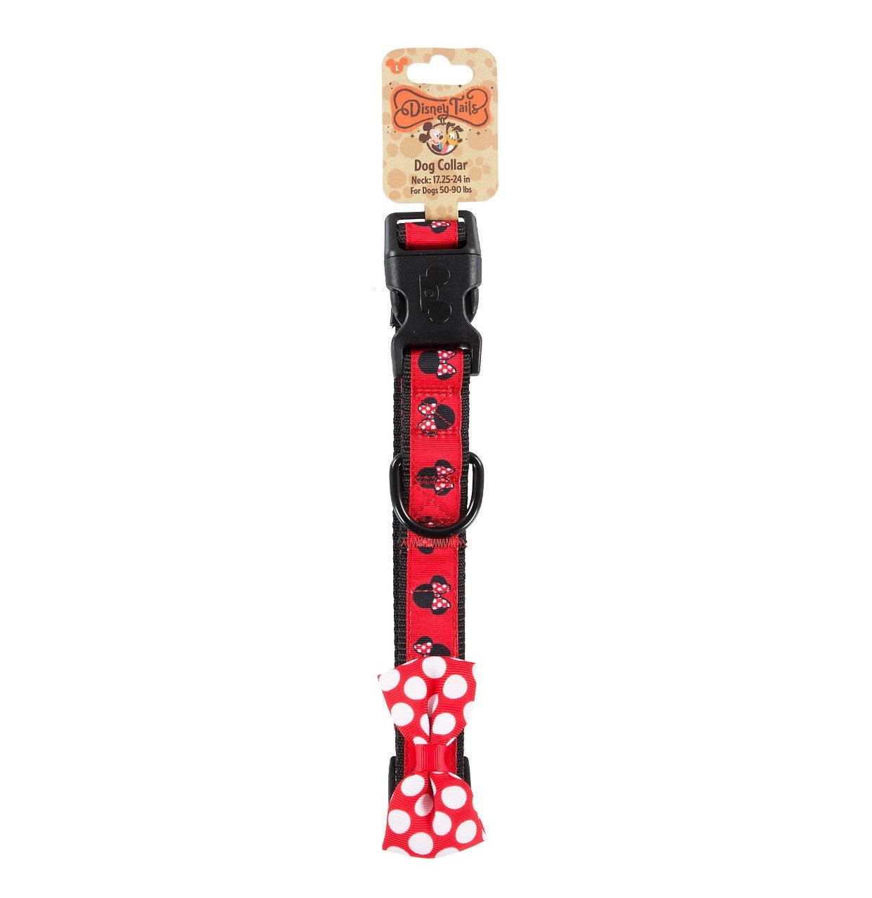 Disney ParksTails Minnie Dot Bow Dog Collar Large New with Tags