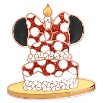 Disney Minnie Mouse Happy Birthday Cake Pin New with Card