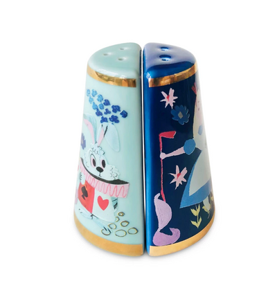 Disney Alice in Wonderland 70th by Mary Blair Salt and Pepper Shaker Set New
