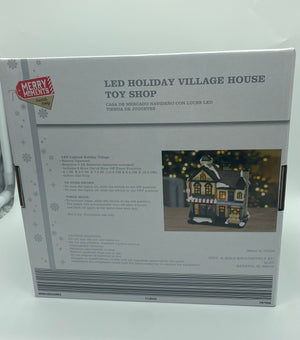 Merry Moments Led Lighted Christmas Holiday Village House Toy Shop New with Box