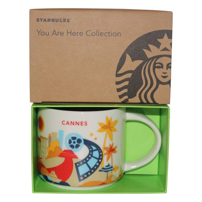 Starbucks You Are Here Cannes Ceramic Coffee Mug New with Box