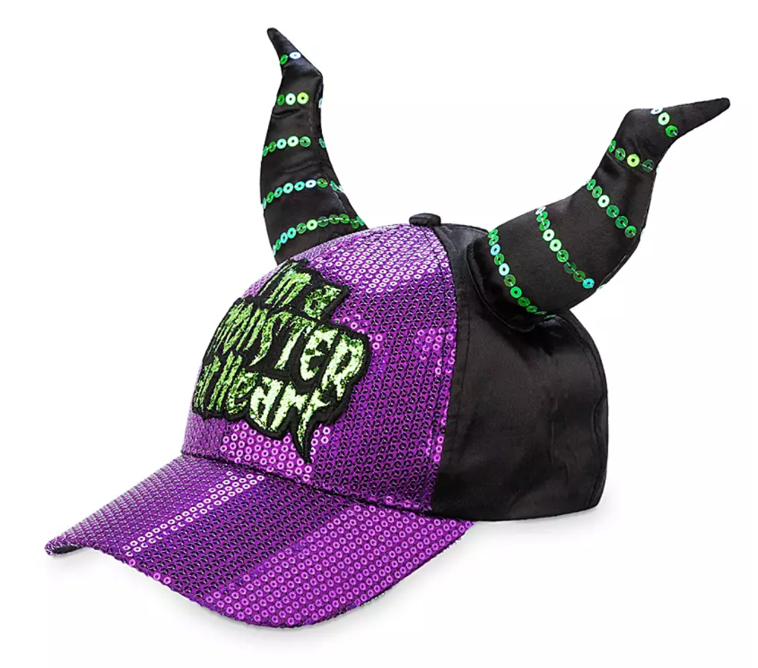 Disney Halloween Maleficent Sequin Horned Cap for Adults New with Tag