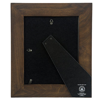 Disney Parks Mickey Icon 8x10 Wood Dark Brown Photo Frame New with Box