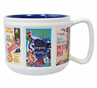 Disney Classics Movie Dumbo Alice Cinderella Peter Pan Poster Coffee Mug New