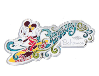 Disney Parks Cruise Line Minnie Surfing Castaway Cay Bahamas Pin New with Card