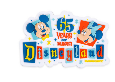 Disney Parks Disneyland 65th Anniversary Magnet New