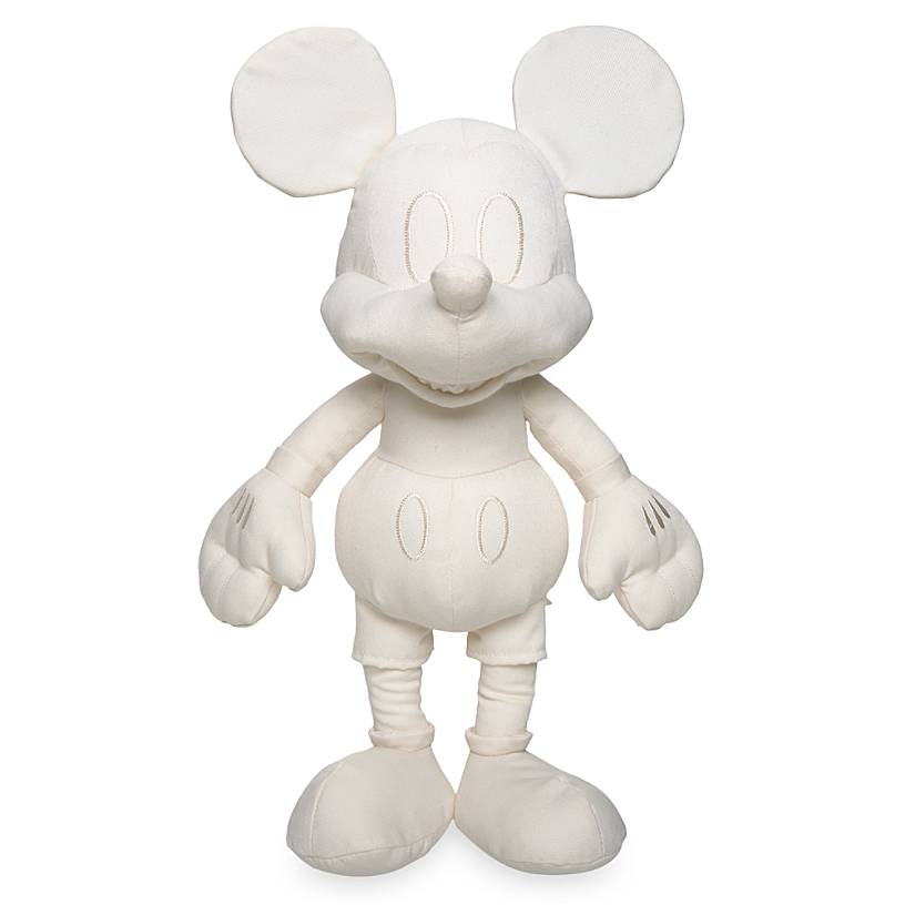 Disney Parks Ink & Paint Mickey Mouse 15" Colorable Plush Toy New With Tag