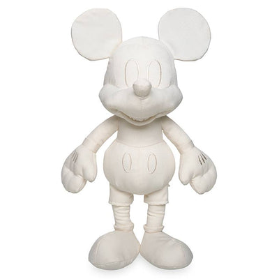 Disney Parks Ink & Paint Mickey Mouse 15" Colorable Plush Toy New With Tag