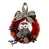 MacKenzie-Childs Halloween Spotted Owl Small Wreath New with Tag