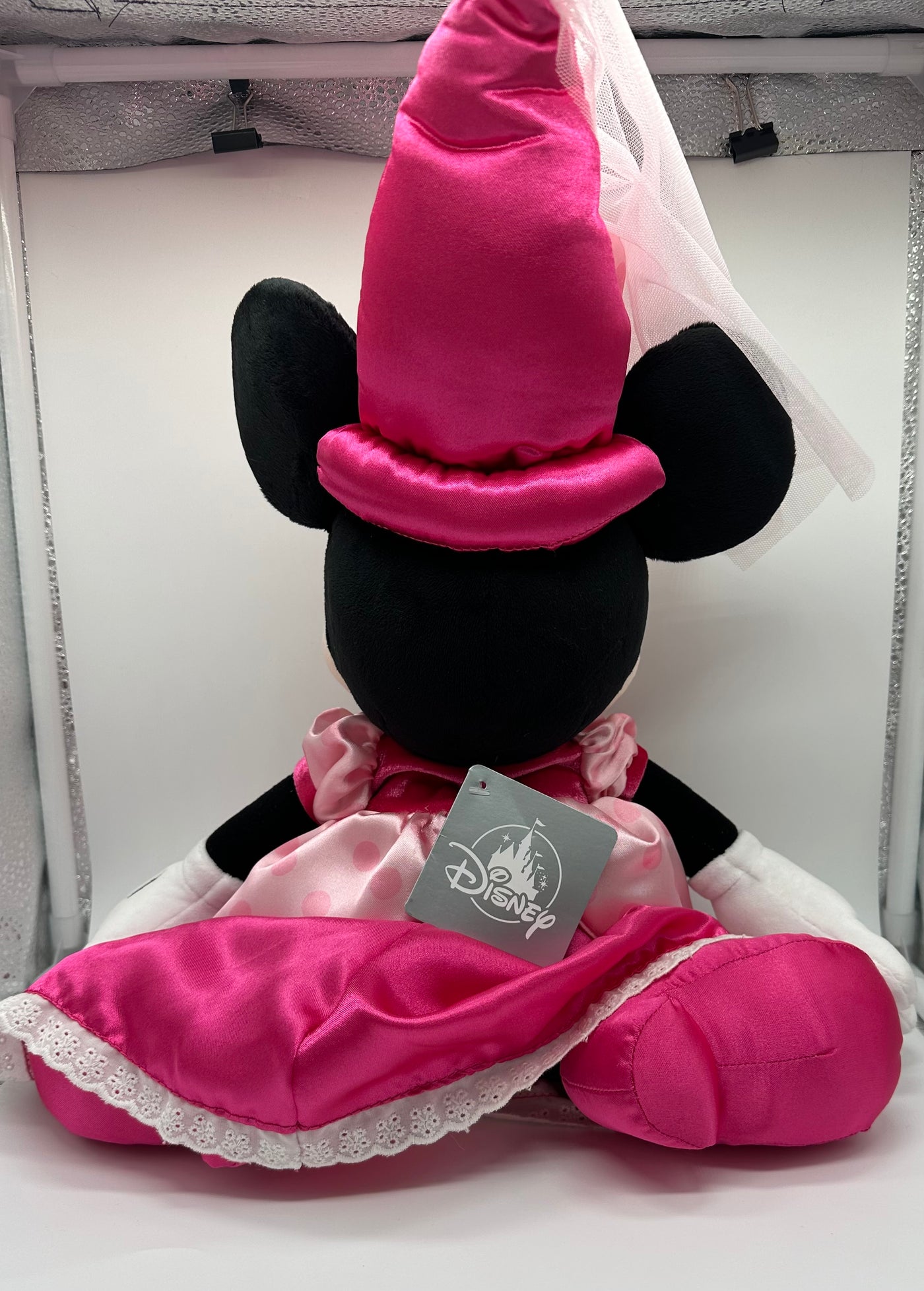 Disney Parks 15inc Pink Princess Minnie Plush New with Tag