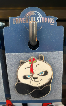 Universal Studios Kung Fu Panda Face Pin New With Card