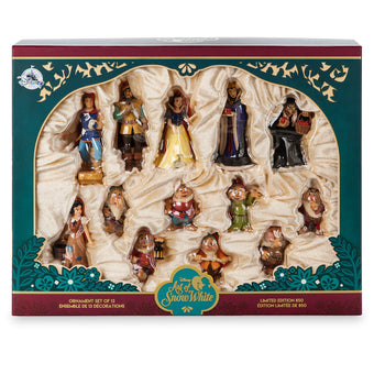 Disney Store Art of Snow White Ornament Set Limited Edition New With Box