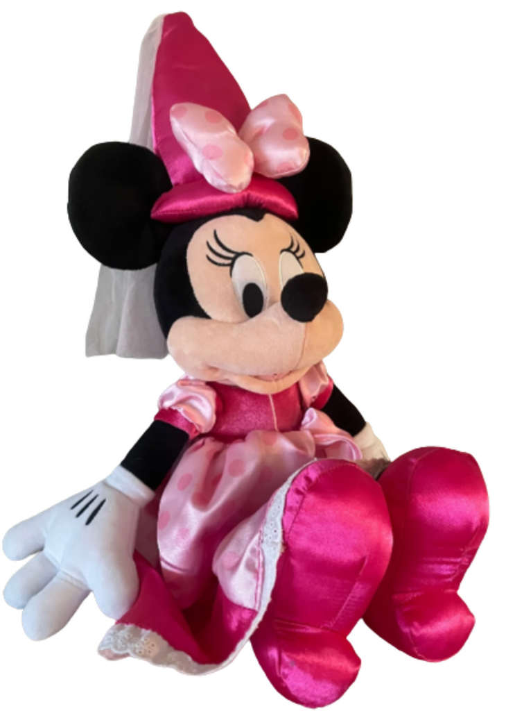 princess minnie mouse dress Disney Parks Magic Kingdom Pink Satin Plush New Tag Reformation Sara Linen Dress I try to keep color-magenta Primary color:Teal (Tie Dye Linen)