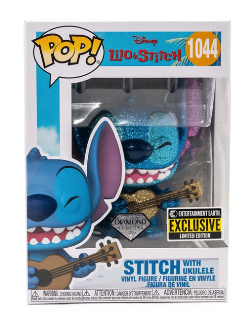 Disney Funko POP! 1044 Stitch With Ukulele Exclusive Vinyl Figure New With Box