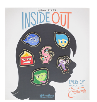 Disney Parks Inside Out Mini Pin Set Joy Sadness Disgust Anger Bing Bong New