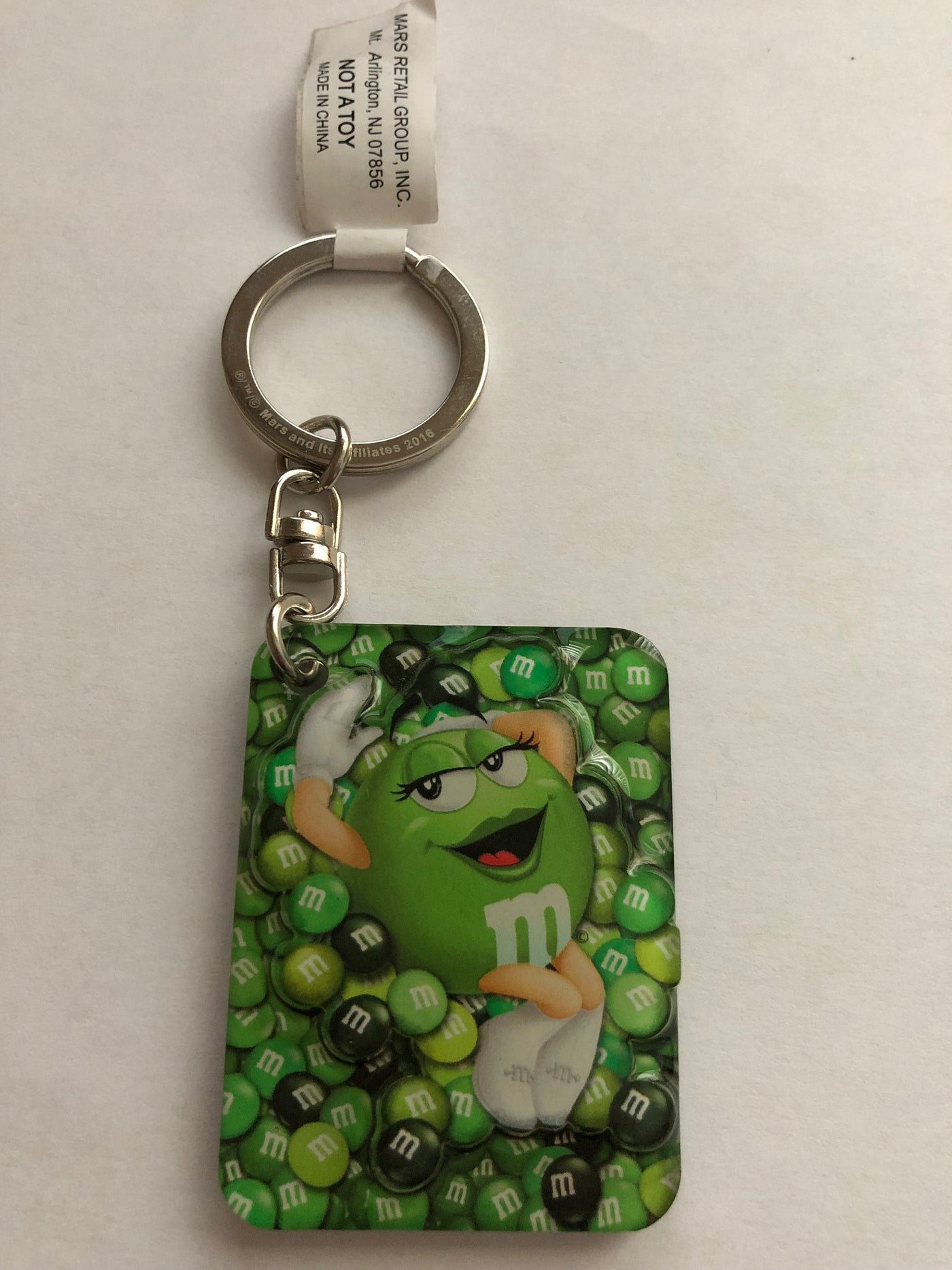 M&M's World Green Characters Keychain New with Tag